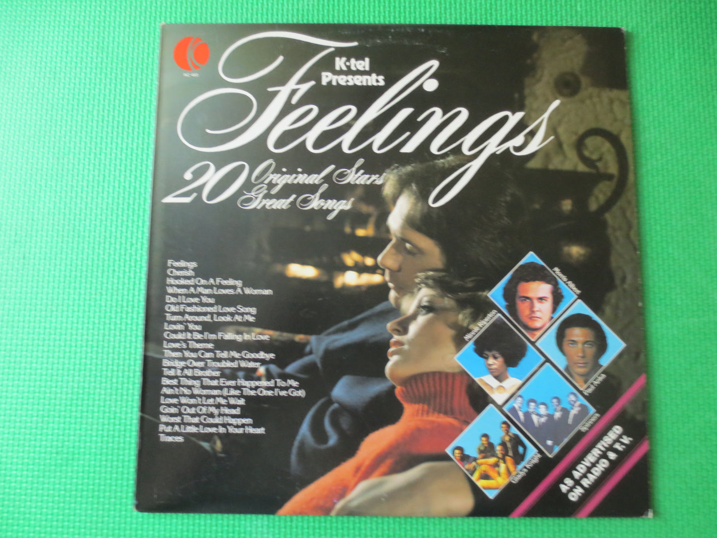 K-Tel RECORDS, FEELINGS, K-Tel Album, K-Tel Vinyl, K-Tel Lp, Love Songs, Pop Record, Pop Vinyl, Vintage Vinyl, 1977 Records