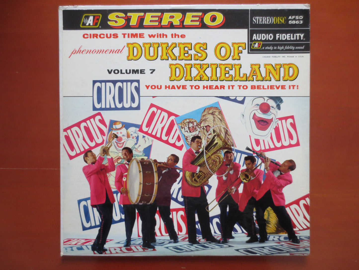 DUKES of DIXIELAND, CIRCUS Time Lp, Dixieland Record, Dixieland Album, Dixieland Vinyl, Dixieland Lp, Vinyl, 1958 Records