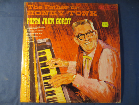 POPPA JOHN GORDY, The Father of Honky Tonk, Ragtime Records, Honky Tonk Records, Vinyl Record, Record Vinyl, 1965 Records