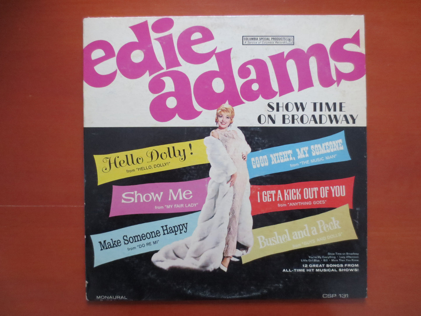 EDIE ADAMS, SHOWTIME on Broadway, Edie Adams Record, Edie Adams Album, Edie Adams Vinyl, Edie Adams Lp, Vinyl, 1964 Records