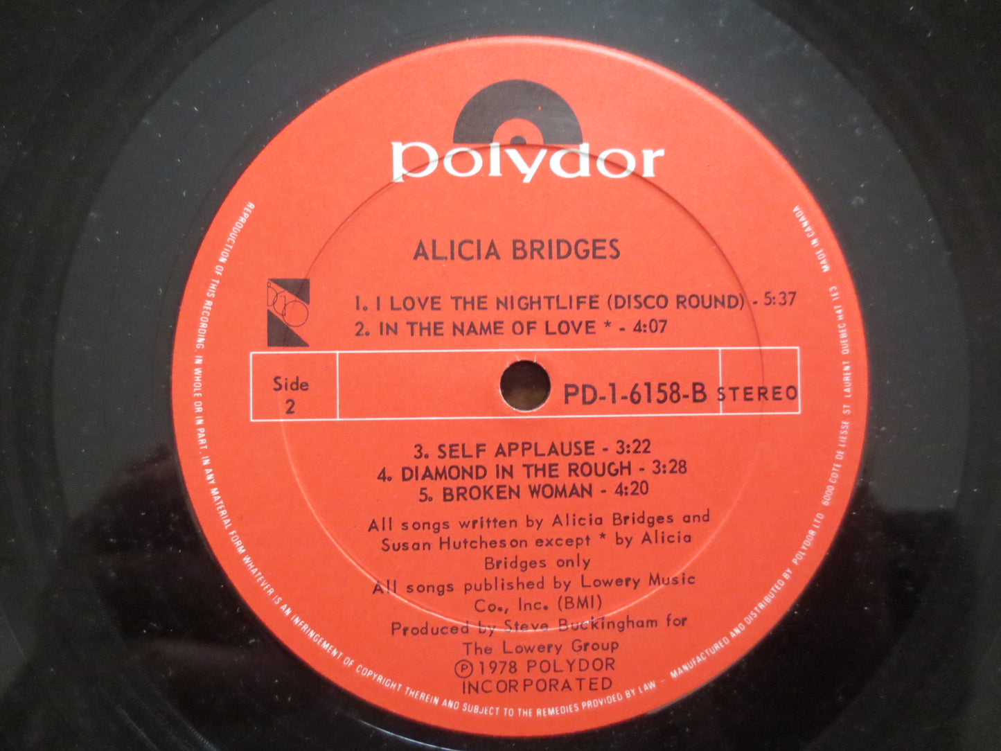 ALICIA BRIDGES, DEBUT Records, Alicia Bridges Album, Alicia Bridges Lp, Vinyl Record, Rock Records, Lp, Vinyl, 1978 Records