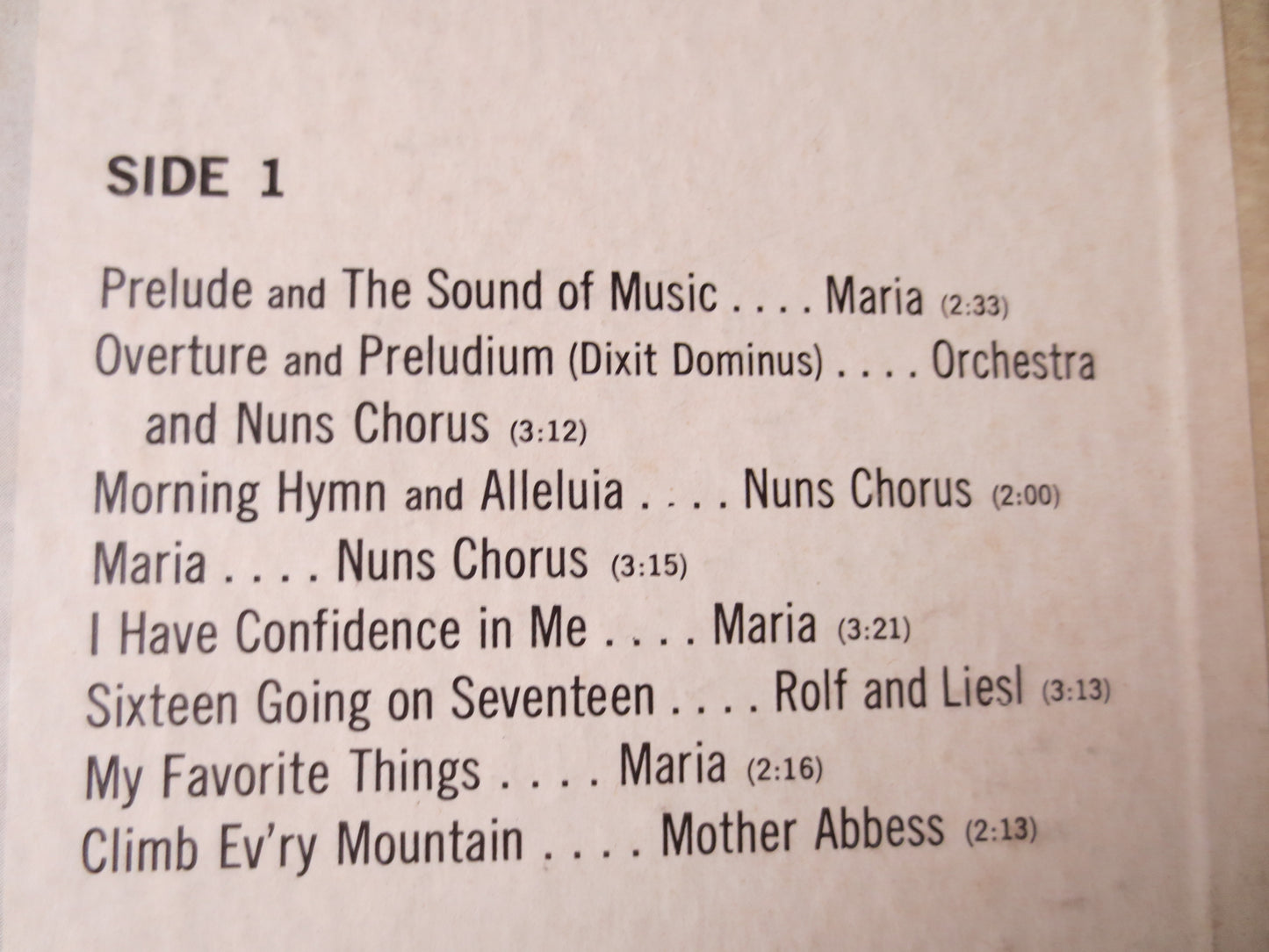 The SOUND of MUSIC, JULIE Andrews, Soundtrack Album, Sound of Music Album, Julie Andrews Vinyl, Childrens Lp, 1965 Records