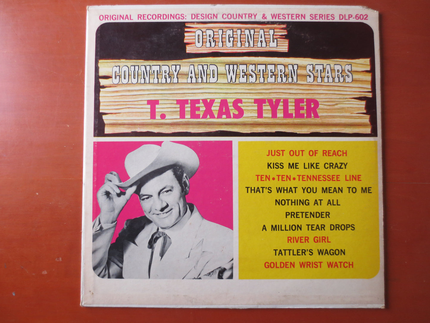 T TEXAS TYLER, Country and Western, T Texas Tyler Album, T Texas Tyler lp, Record, Country Album, Country lps, 1962 Records