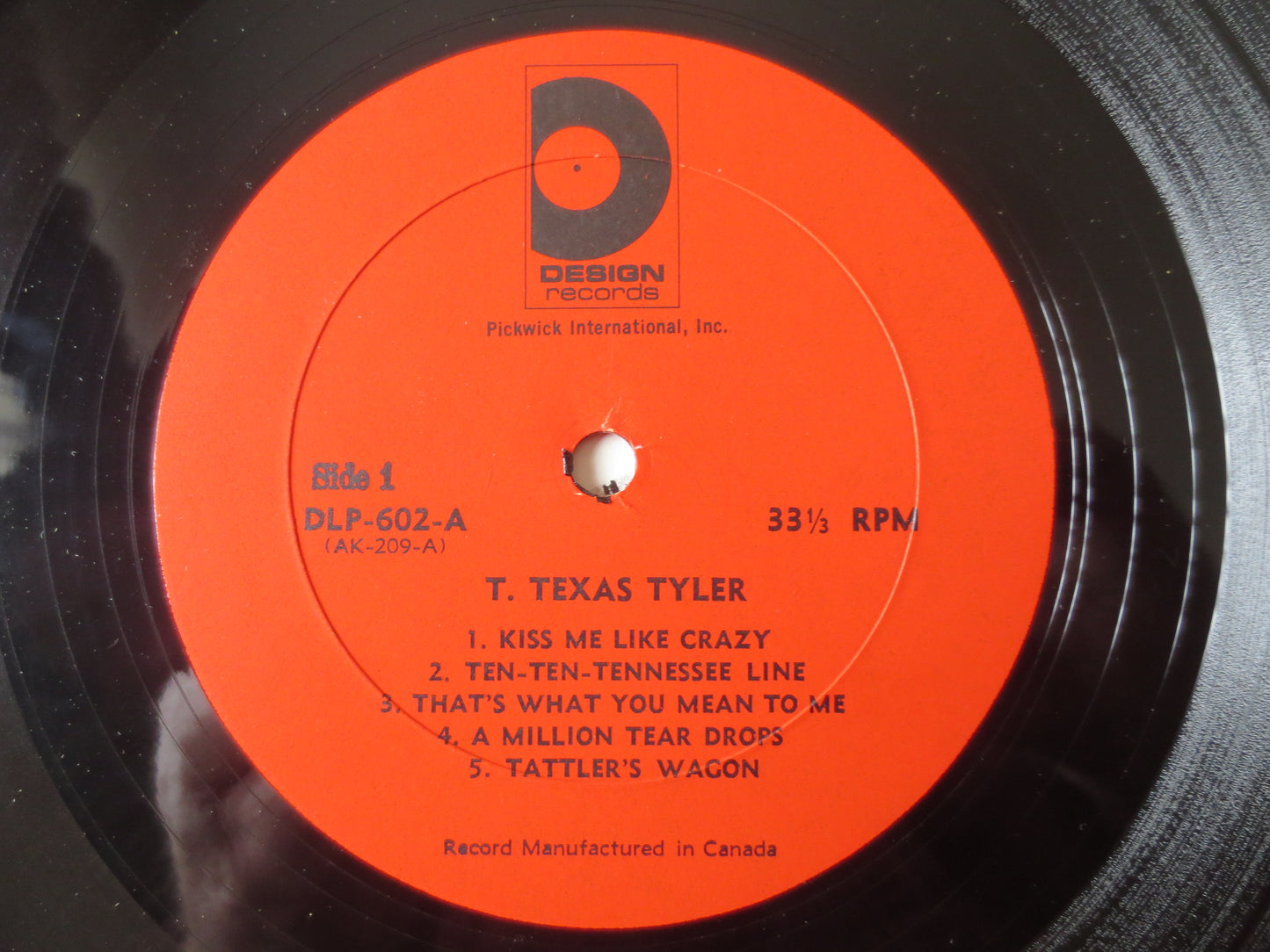 T TEXAS TYLER, Country and Western, T Texas Tyler Album, T Texas Tyler lp, Record, Country Album, Country lps, 1962 Records