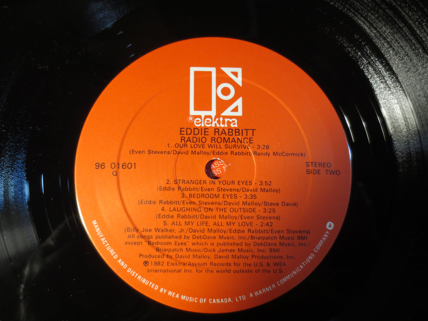 EDDIE RABBITT, Radio ROMANCE, Eddie Rabbitt Album, Eddie Rabbitt Vinyl, Country Records, Vintage Vinyl, 1982 Records