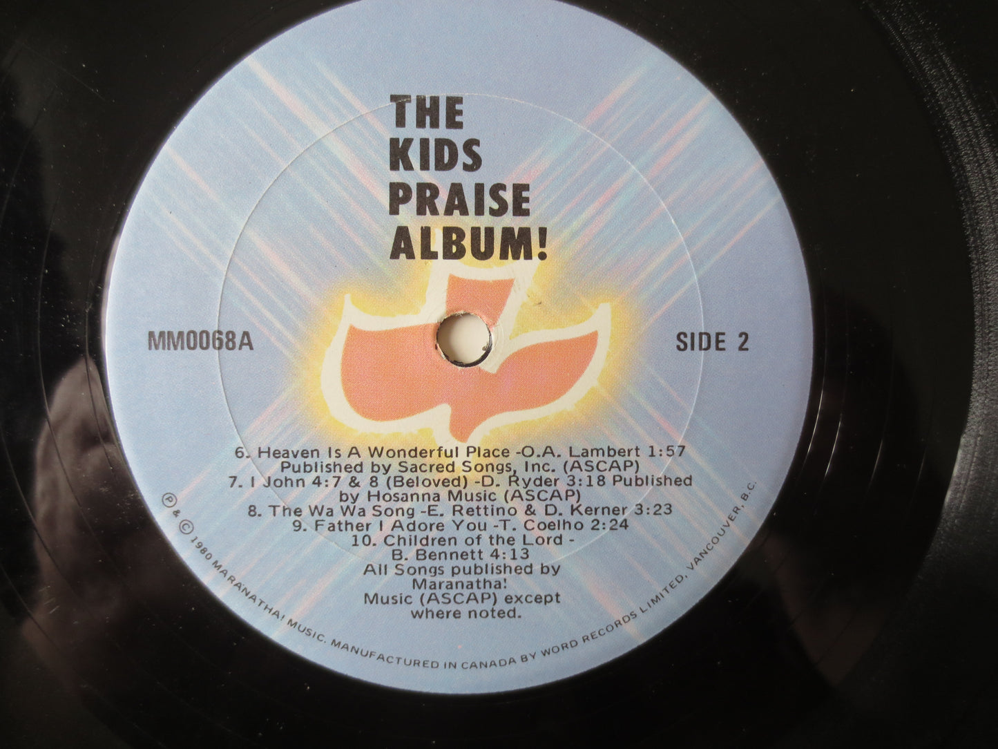 KIDS PRAISE Album, KIDS Records, Childrens Album, Kids Album, Childrens Lp, Kids Lp, Vinyl Records, Vinyl Lps, 1980 Records