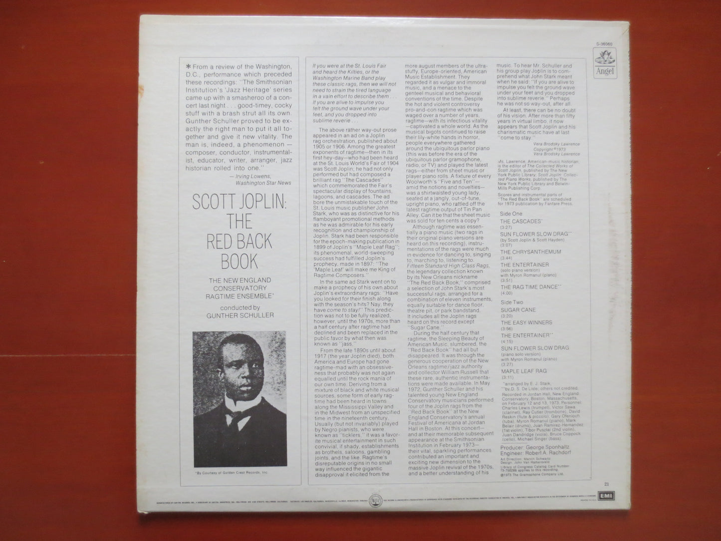 SCOTT JOPLIN, The RED Back Book, Ragtime Records, Honky Tonk Records, Vinyl Record, Record Vinyl, Vinyl Album, 1973 Records