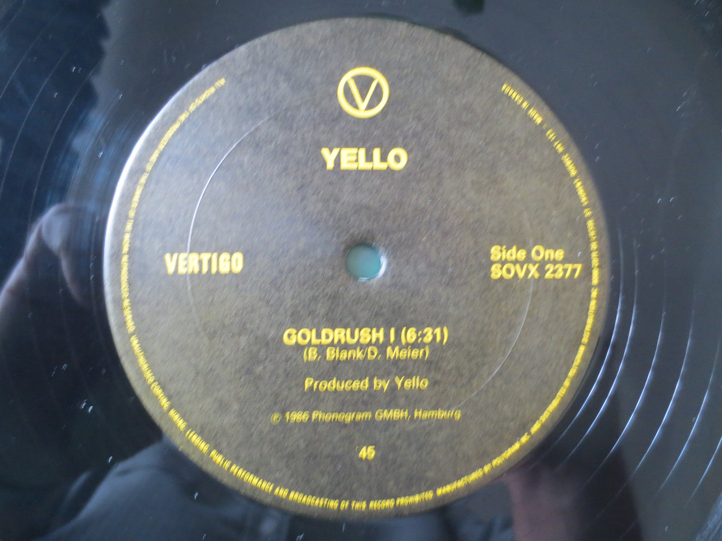 YELLO, Oh YEAH, GOLDRUSH Ep, Oh Yeah Ep, Goldrush Record, Yello Vinyl, Electro Pop, New Wave, Vintage Vinyl, 1986 Record