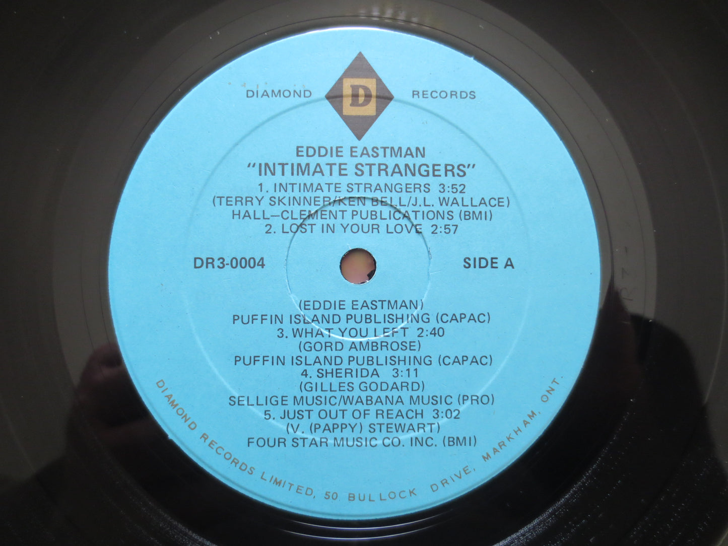 EDDIE EASTMAN, INTIMATE Strangers, Eddie Eastman Album, Eddie Eastman Vinyl, Eddie Eastman Lp, Vinyl, 1982 Records