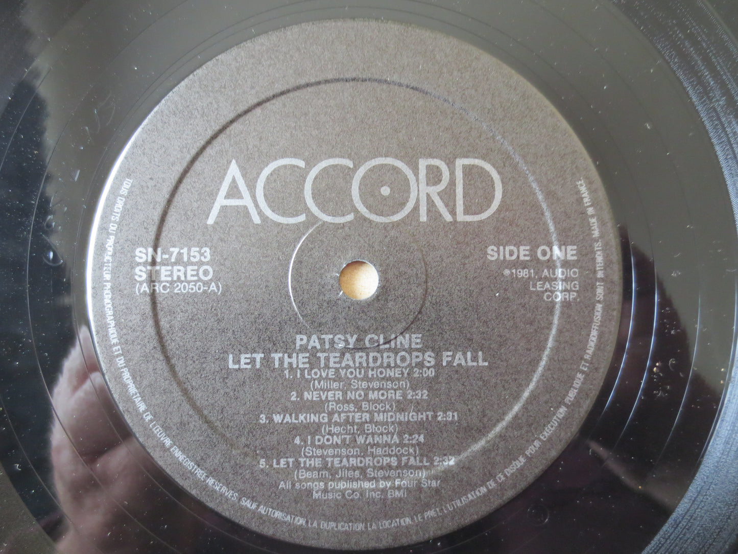 PATSY CLINE, PATSY Cline Record, Patsy Cline Album, Patsy Cline Lp, Patsy Cline Vinyl, Vintage Vinyl, Records, 1981 Records