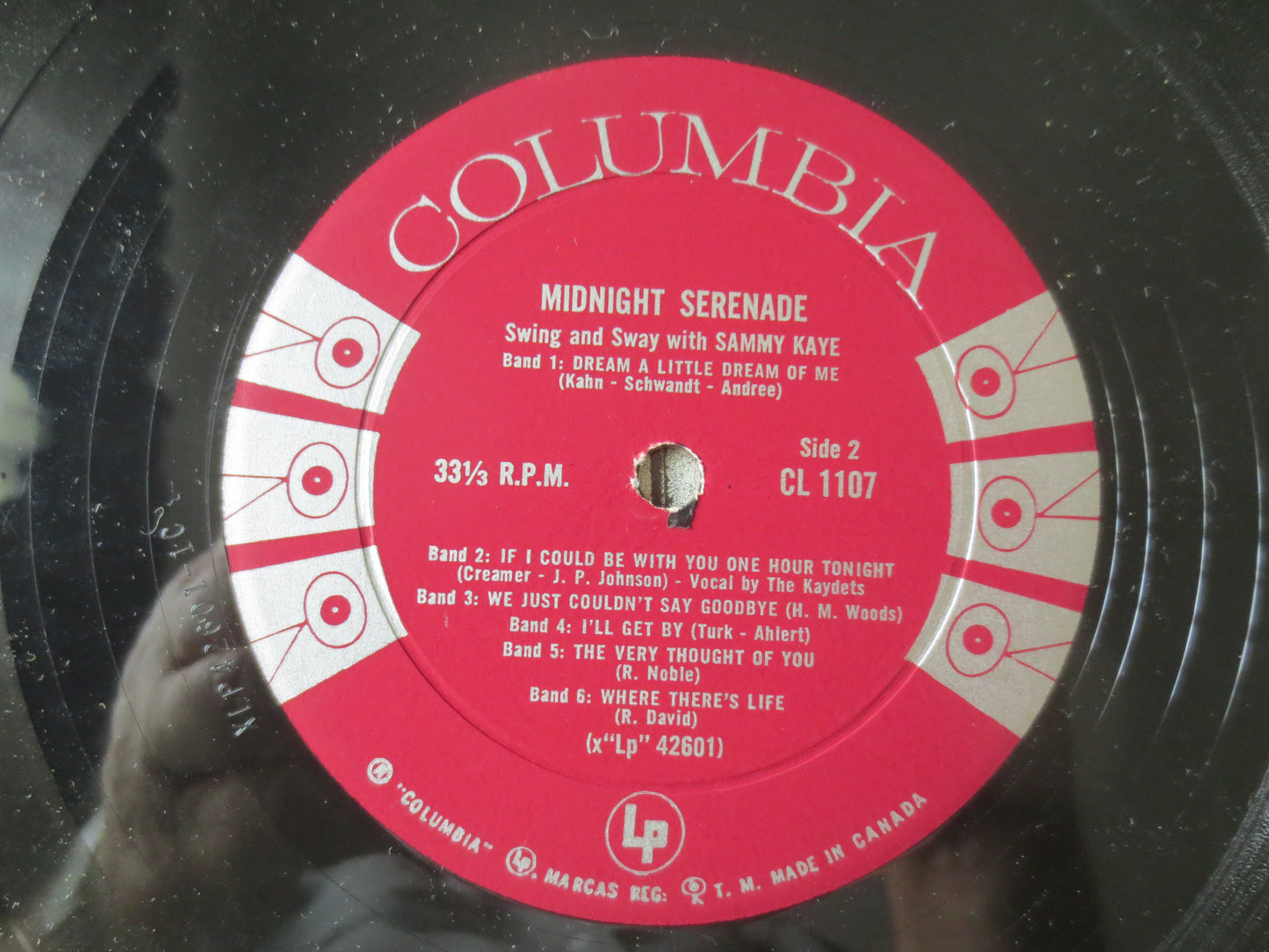 SAMMY KAYE, Midnight SERENADE, Sammy Kaye Records, Sammy Kaye Albums, Jazz Records, Sammy Kaye lps, Jazz lps, 1958 Records