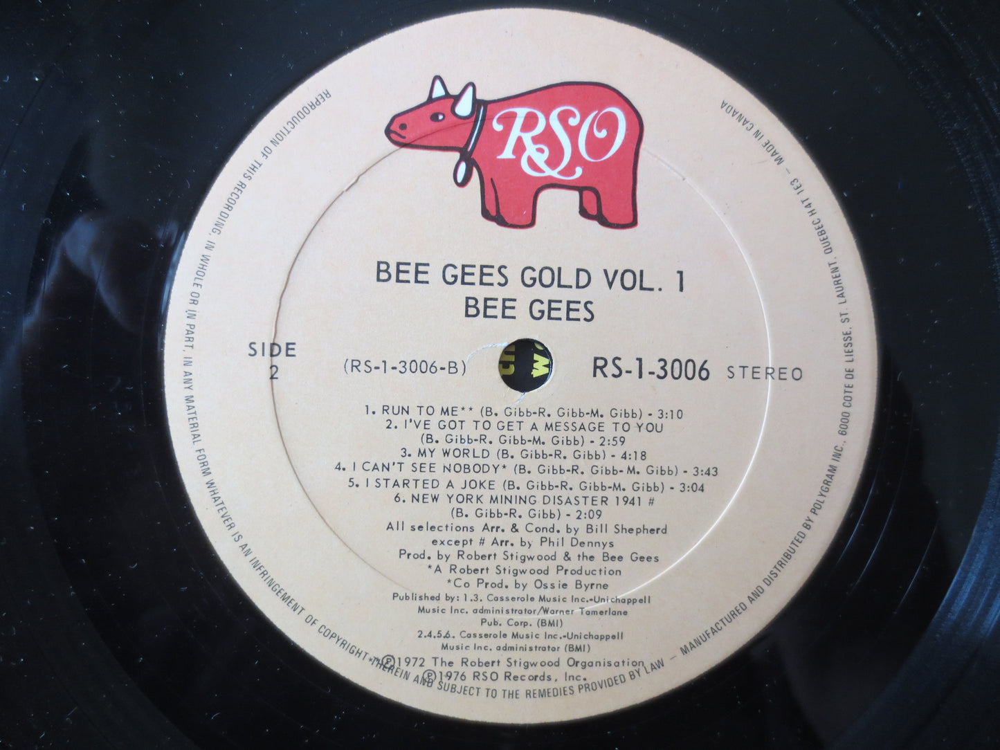 The BEE GEES, GOLD, Vol 1, The Bee Gees Records, The Bee Gees lps, Vintage Vinyl, Record Vinyl, Vinyl Record, 1976 Records