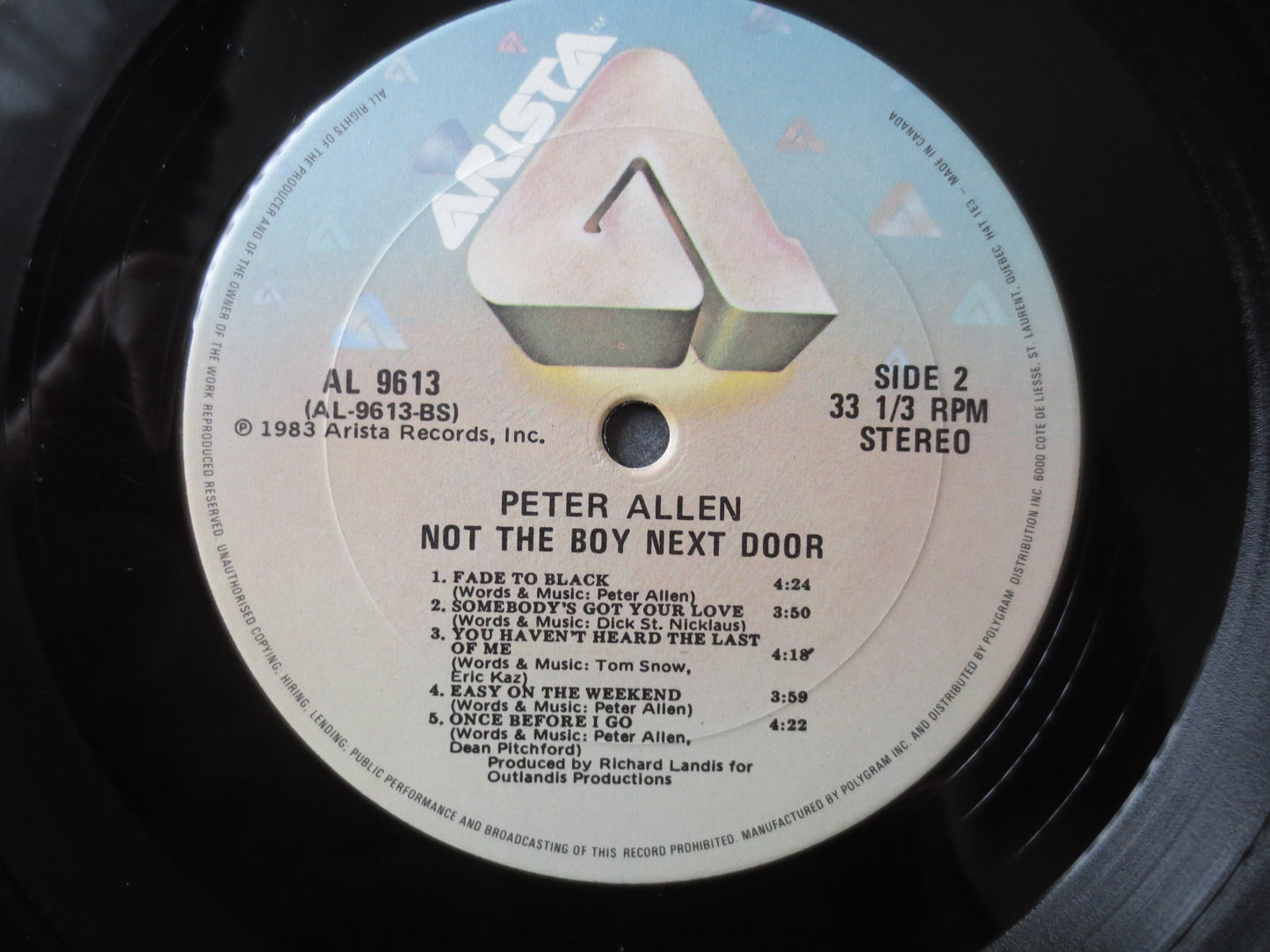 PETER ALLEN, Not The BOY Next Door, Peter Allen Record, Peter Allen Album, Peter Allen Lp, Pop Music Lp, Lps, 1983 Records