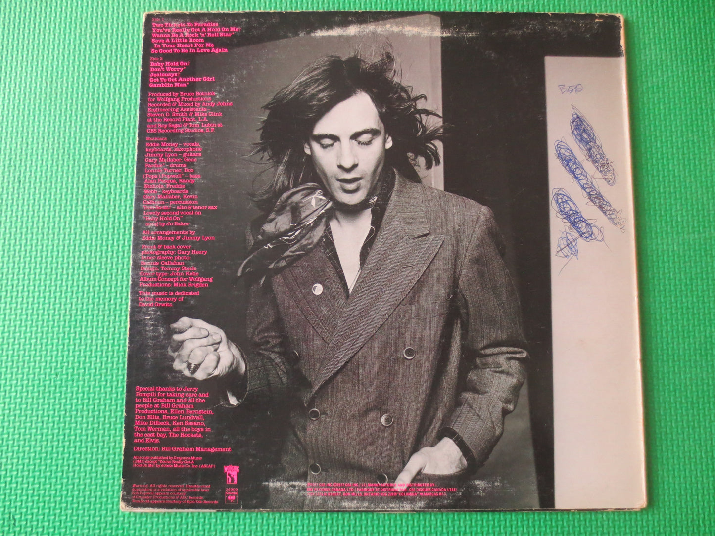 EDDIE MONEY, DEBUT Albums, Eddie Money Records, Classic Rock Album, Eddie Money Albums, Eddie Money lps, lps, 1977 Records