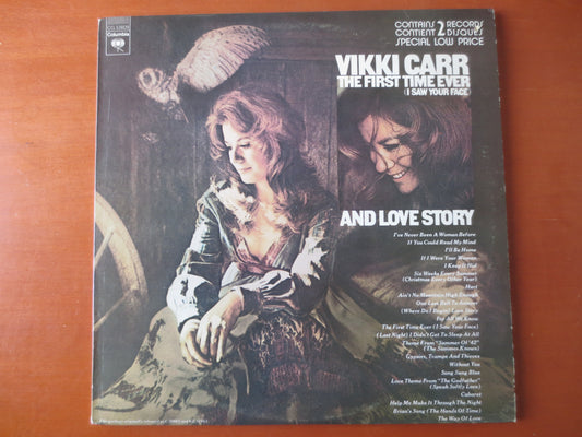 VIKKI CARR, 2 RECORDS, Vikki Carr Records, Love Story, Vintage Vinyl, Record Vinyl, Records, Vinyl Albums, Lp, 1976 Records