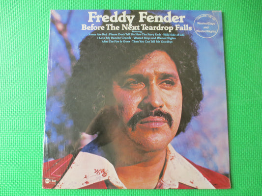 FREDDY FENDER, Before the Next TEARDROP Falls, Country Records, Record Vinyl, Freddy Fender Album, lps, Vinyl, 1975 Records