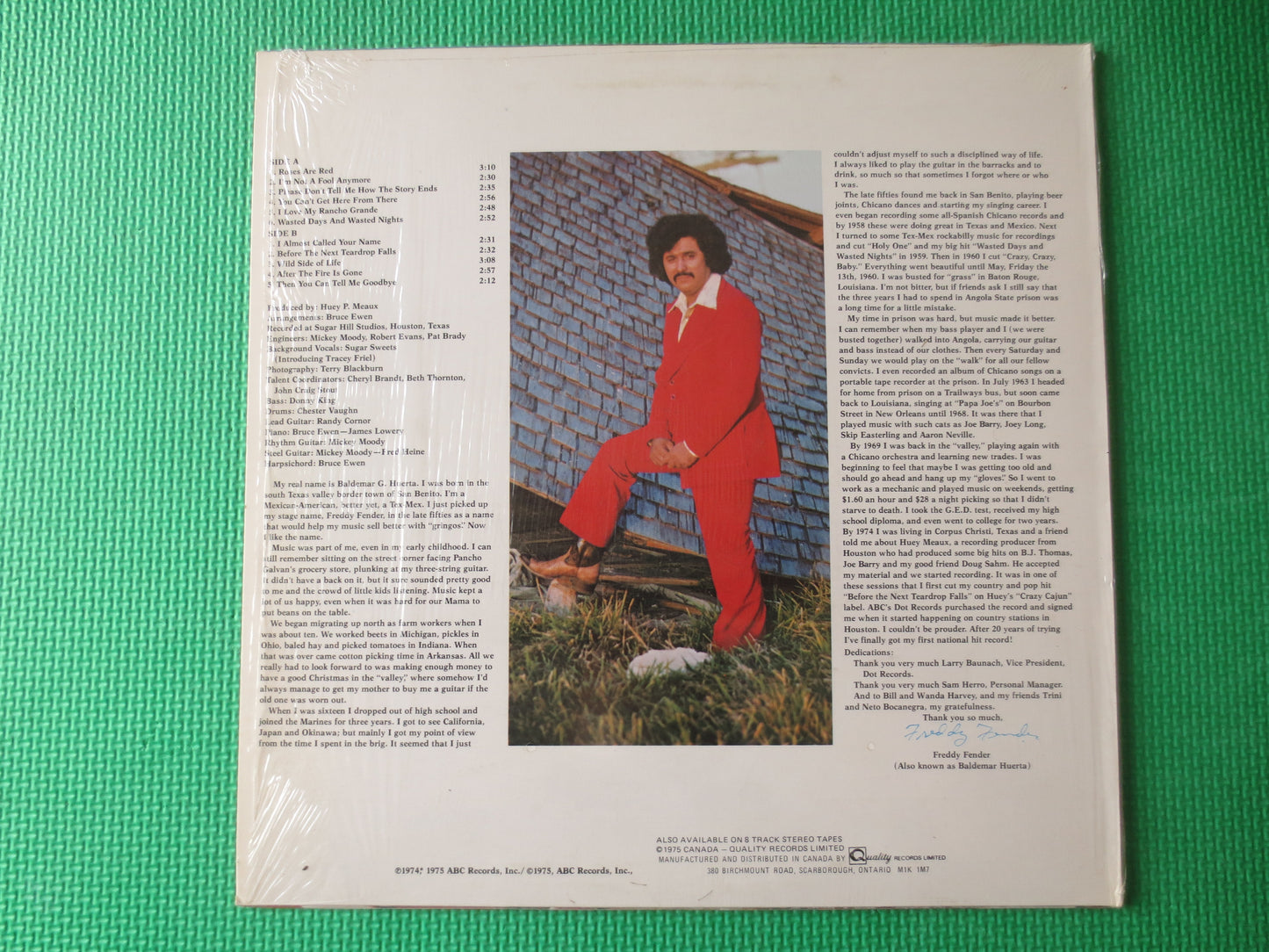 FREDDY FENDER, Before the Next TEARDROP Falls, Country Records, Record Vinyl, Freddy Fender Album, lps, Vinyl, 1975 Records