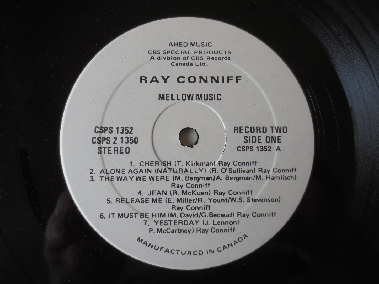 RAY CONNIFF, Mellow MUSIC, Ray Conniff Records, Ray Conniff Albums, Ray Conniff Singers, Vinyl Record, Vinyl, 1979 Records