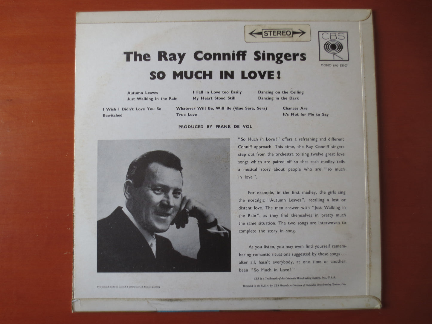 RAY CONNIFF, So Much In LOVE, Ray Conniff Records, Ray Conniff Albums, Ray Conniff Singers, Vinyl Record, Lps, 1961 Records