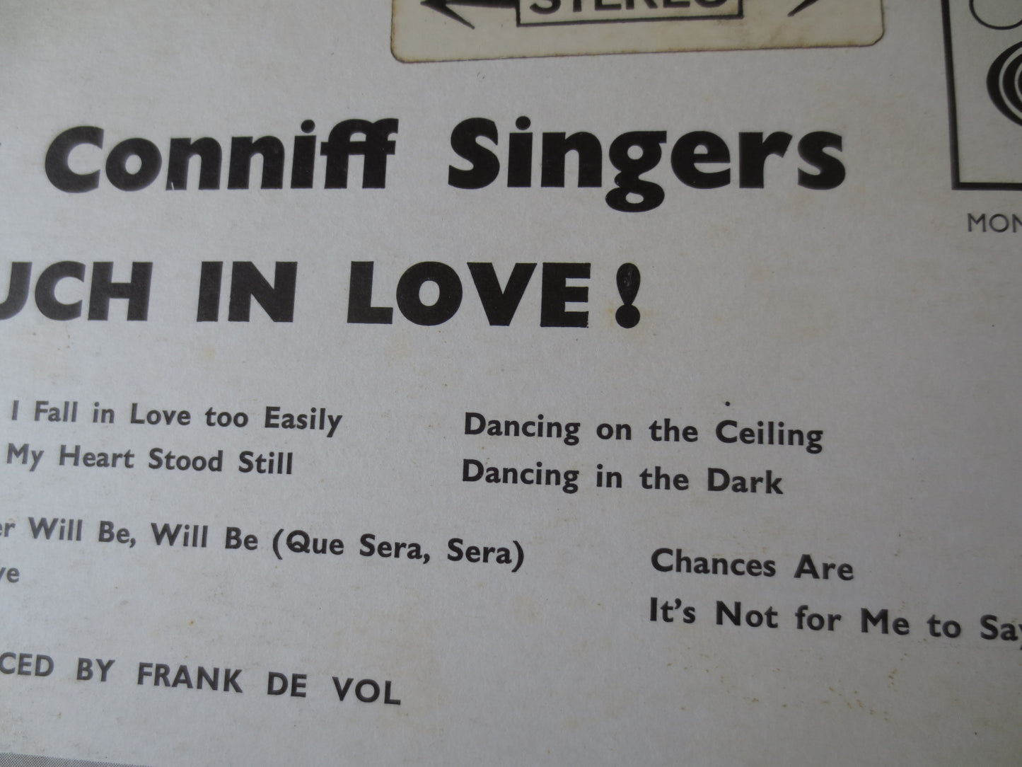 RAY CONNIFF, So Much In LOVE, Ray Conniff Records, Ray Conniff Albums, Ray Conniff Singers, Vinyl Record, Lps, 1961 Records