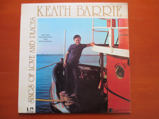 KEATH BARRIE, LOVE and Places Lp, Keath Barrie Album, Keath Barrie Vinyl, Keath Barrie Lp, Folk Vinyl, 1974 Record