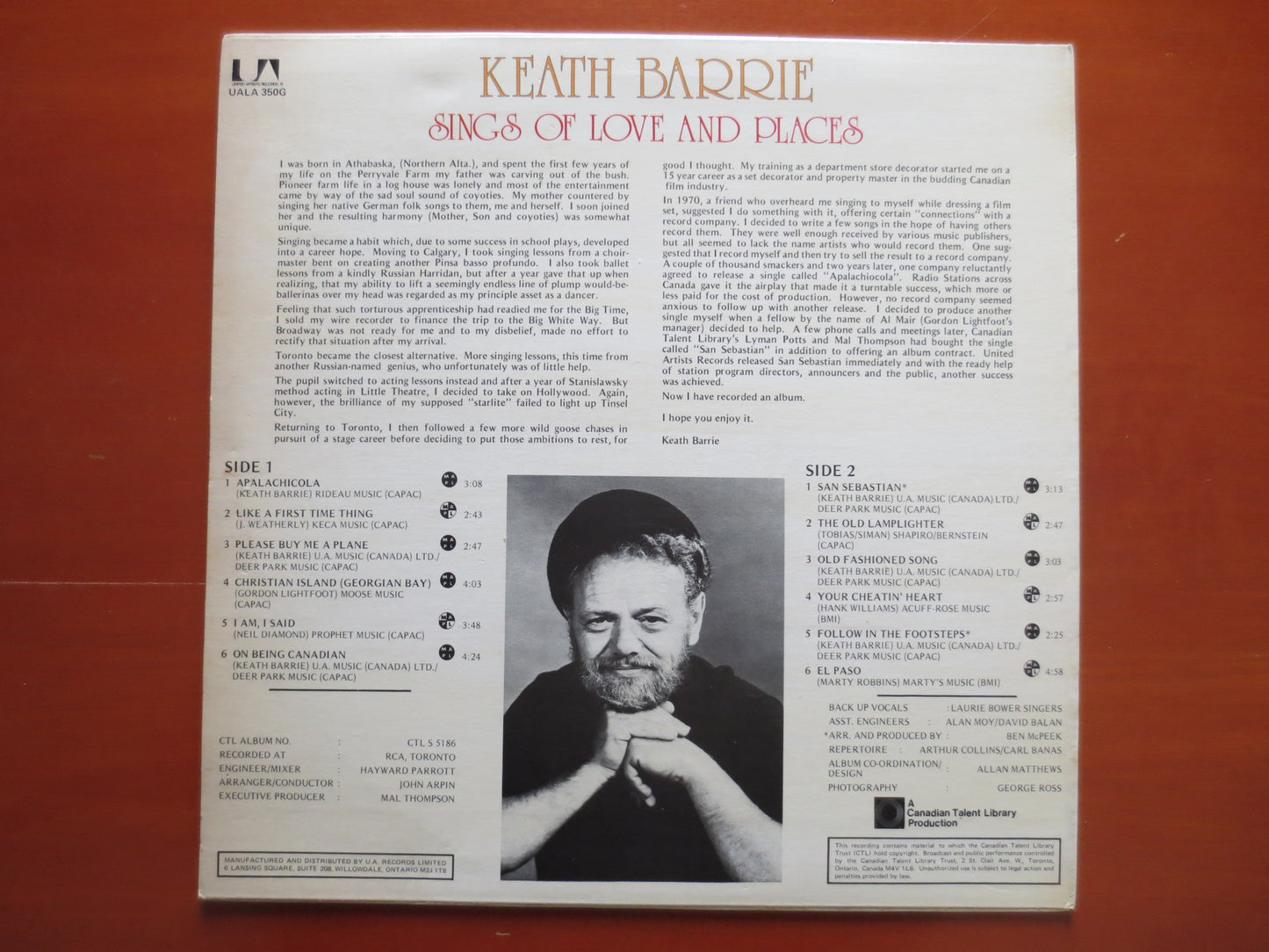 KEATH BARRIE, LOVE and Places Lp, Keath Barrie Album, Keath Barrie Vinyl, Keath Barrie Lp, Folk Vinyl, 1974 Record