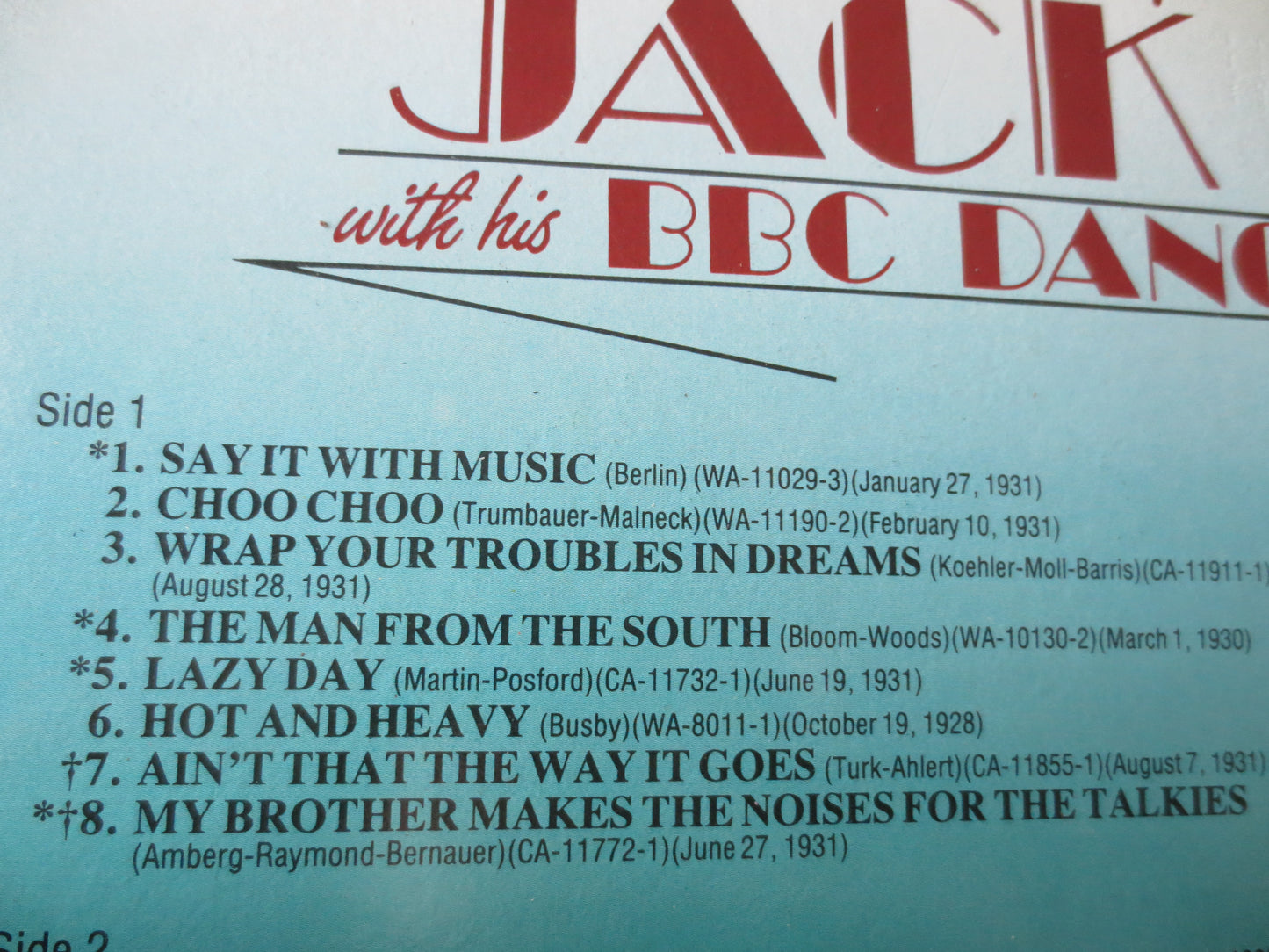 JACK PAYNE, GOLDEN Age, Jack Payne Record,  Jack Payne Album, Jack Payne Lp, Jazz Records, Classical Vinyl, 1984 Records