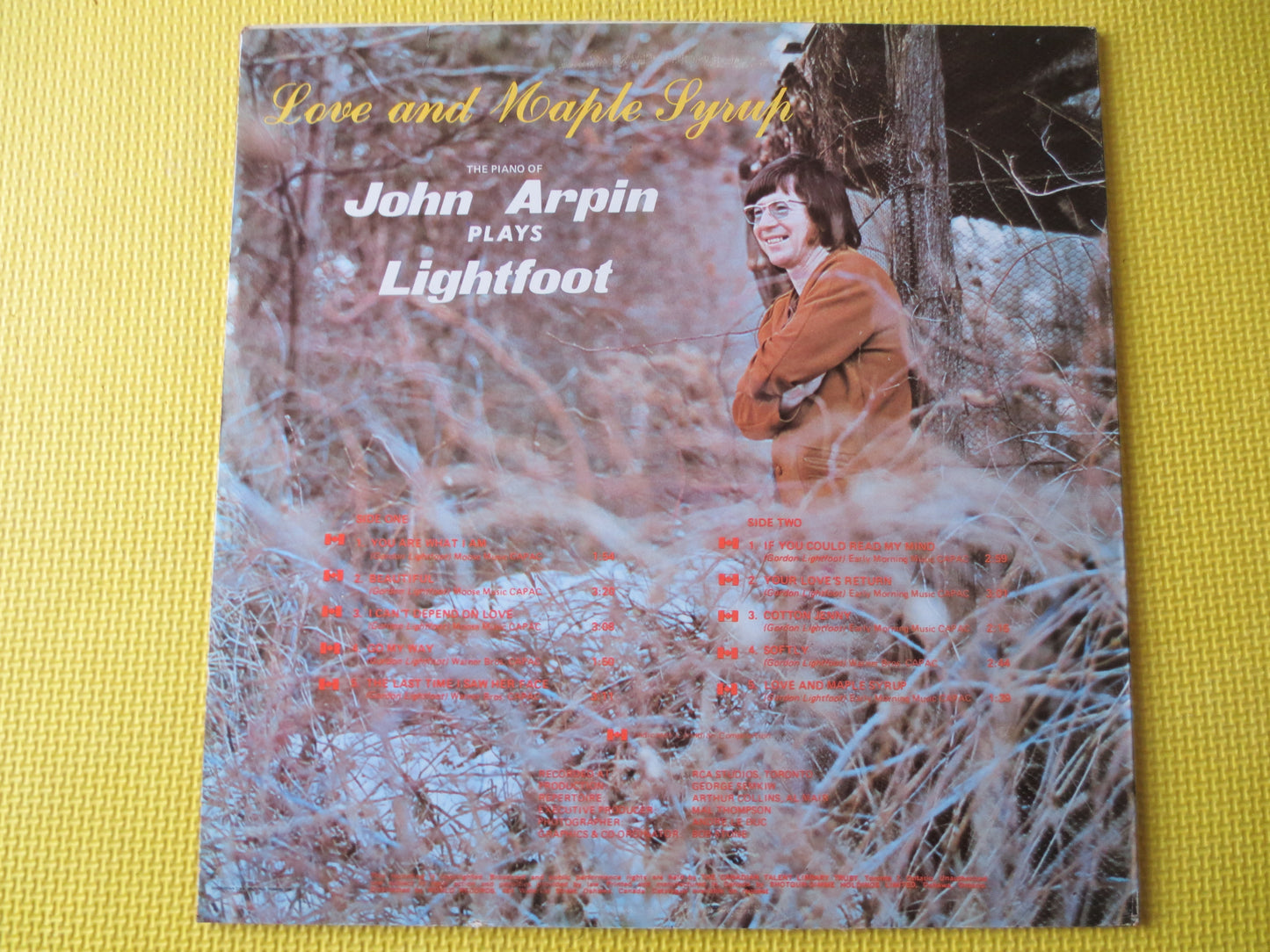 JOHN ARPIN, Plays LIGHTFOOT, Jazz Records, Vinyl lp, John Arpin Record, John Arpin Albums, John Arpin lp, lps, 1972 Records