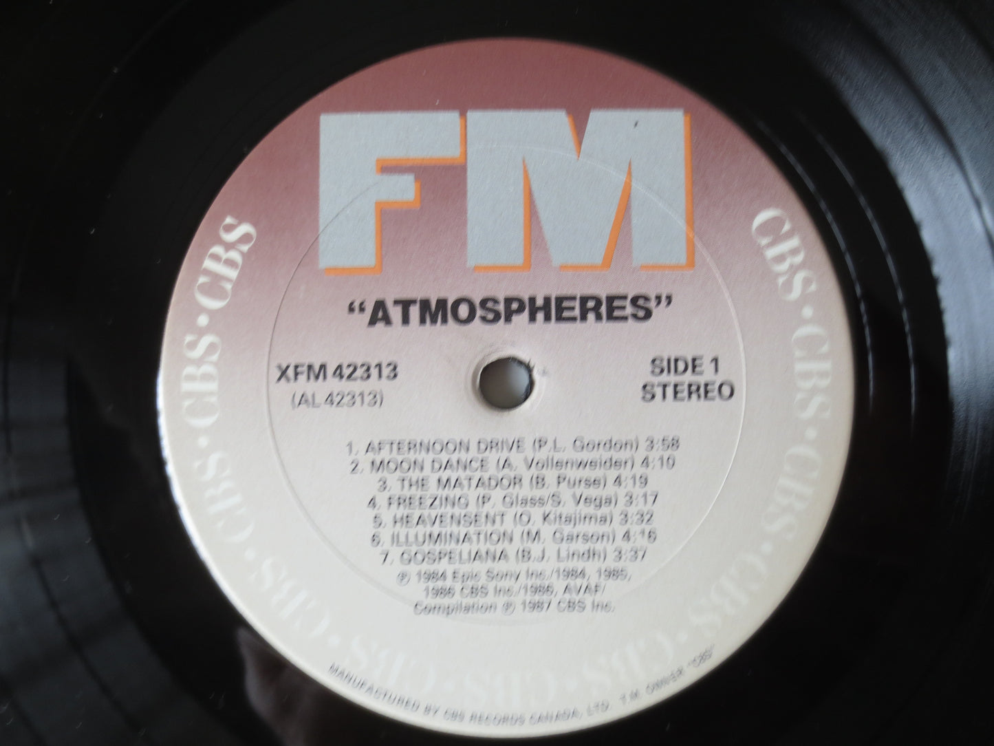 ATMOSPHERES, Philip Glass Lp, Yo-Yo Ma Records, Liona Boyd Album, Free Flight Lp, Jazz Records, Jazz Albums, 1987 Records