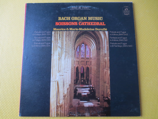 BACH ORGAN MUSIC, Bach Records, Classical Albums, Classical Music Lp, Bach Albums, Bach lp, Classical Records, 1968 Records