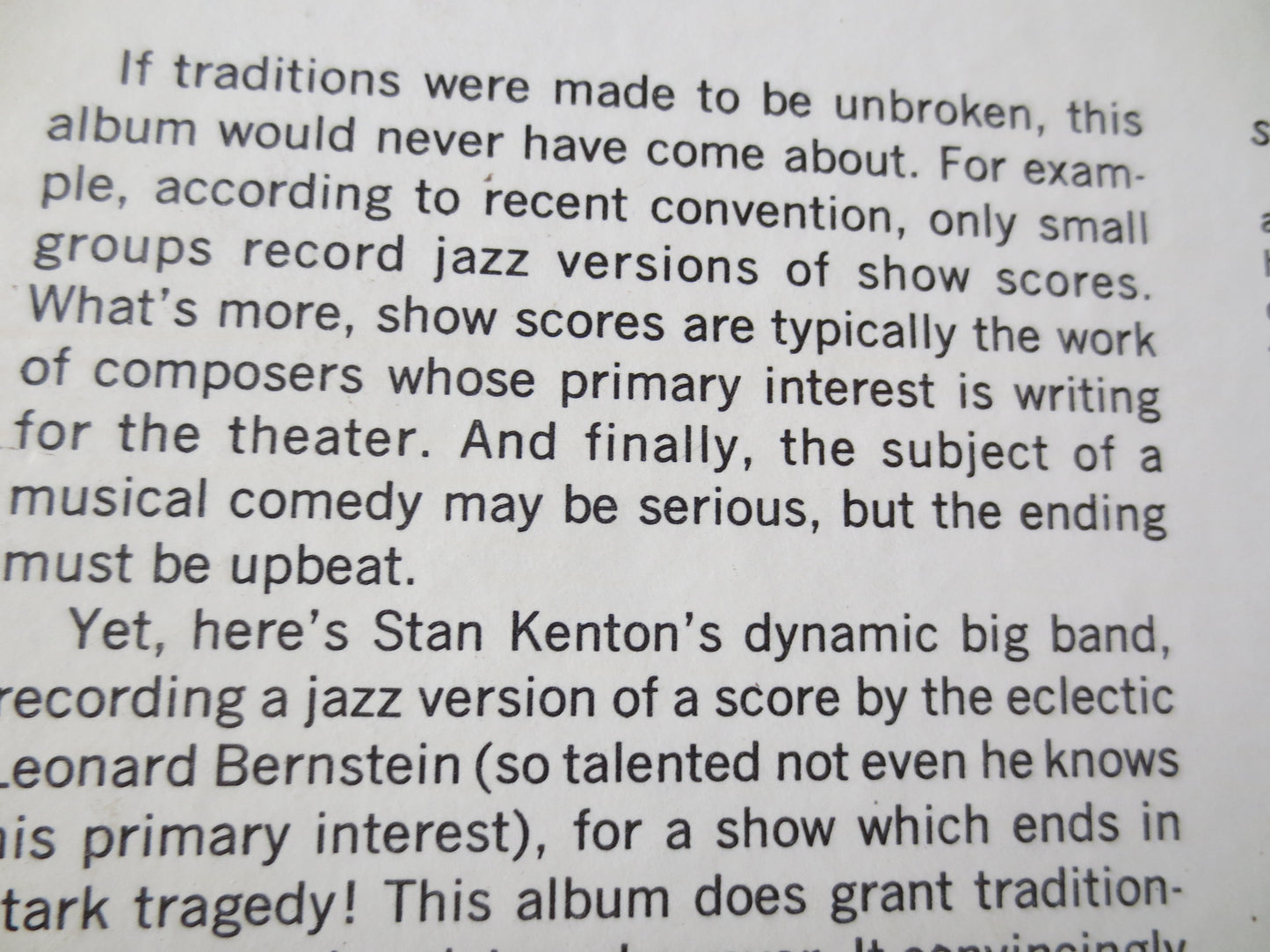 STAN KENTON, WEST Side Story, Stan Kenton Records, Stan Kenton Albums, Stan Kenton Lp, Jazz Lps, Vinyl Lp, Lp, 1961 Records