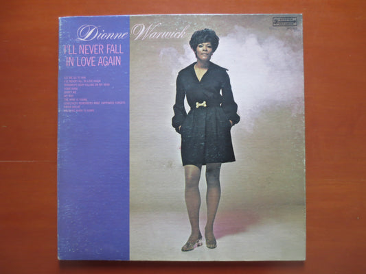 DIONNE WARWICKE, I'll Never Fall in LOVE Again, Vintage Vinyl, Vinyl Lp, Record, Vinyl Album, Vinyl Record, 1970 Records