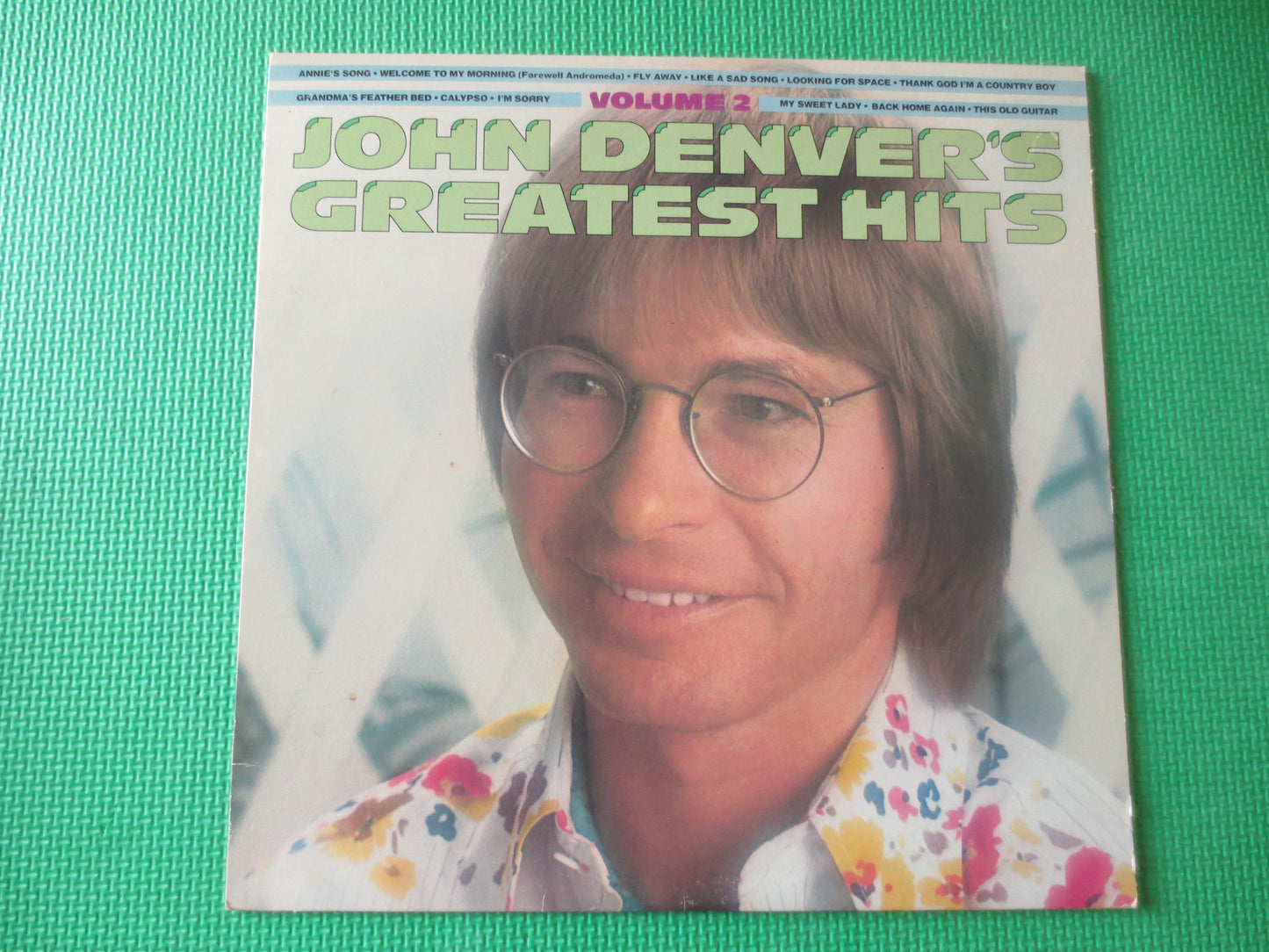 JOHN DENVER, GREATEST Hits, Vol 2, John Denver Records, Vinyl Records, John Denver Albums, John Denver lps, 1977 Records