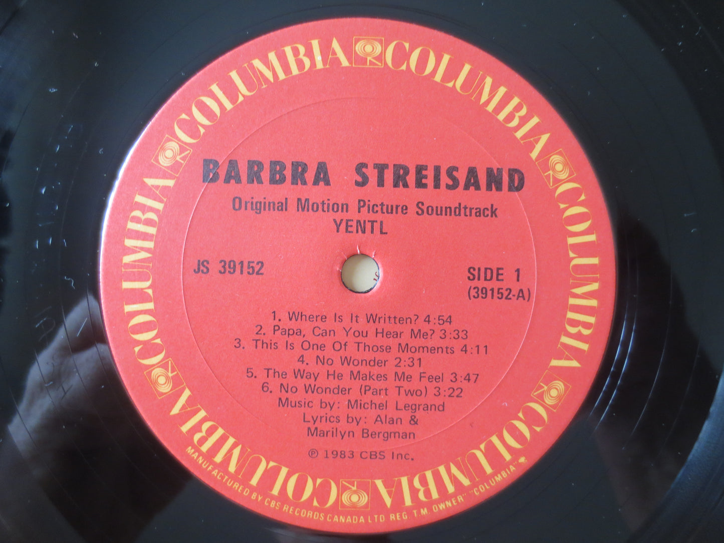 BARBRA STREISAND, YENTL, Vinyl Records, Barbra Streisand Lp, Jazz Record, Vinyl Albums, Pop Music, Records, 1983 Records