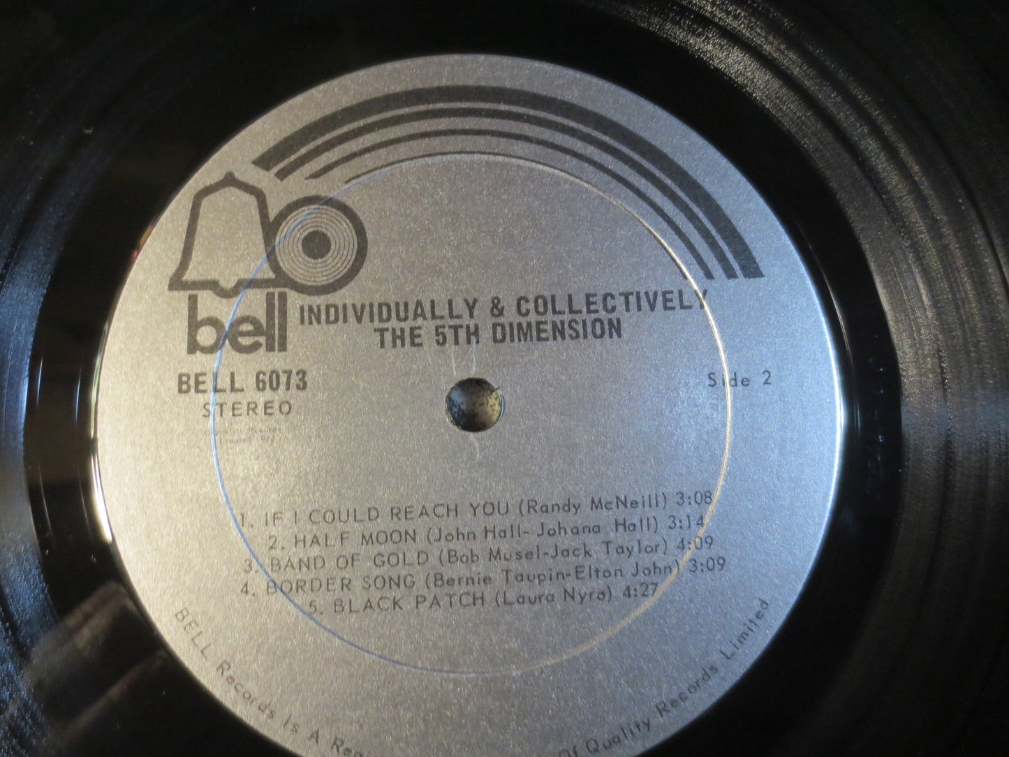 The 5th DIMENSION, INDIVIDUALLY and COLLECTIVELY, Pop Record, Soul Record, Pop Vinyl, Vinyl Record, Vinyl Lp, 1972 Records