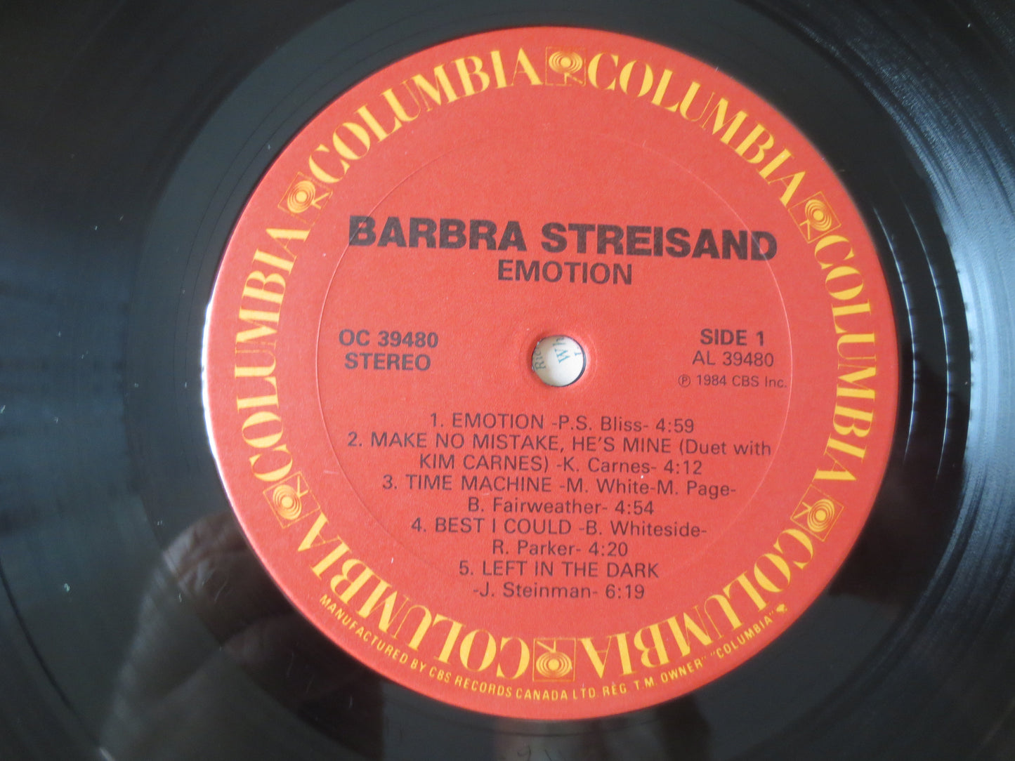 BARBRA STREISAND, EMOTION, Vinyl Records, Records, Barbra Streisand Lp, Jazz Record, Vinyl Albums, Pop Music, 1984 Records