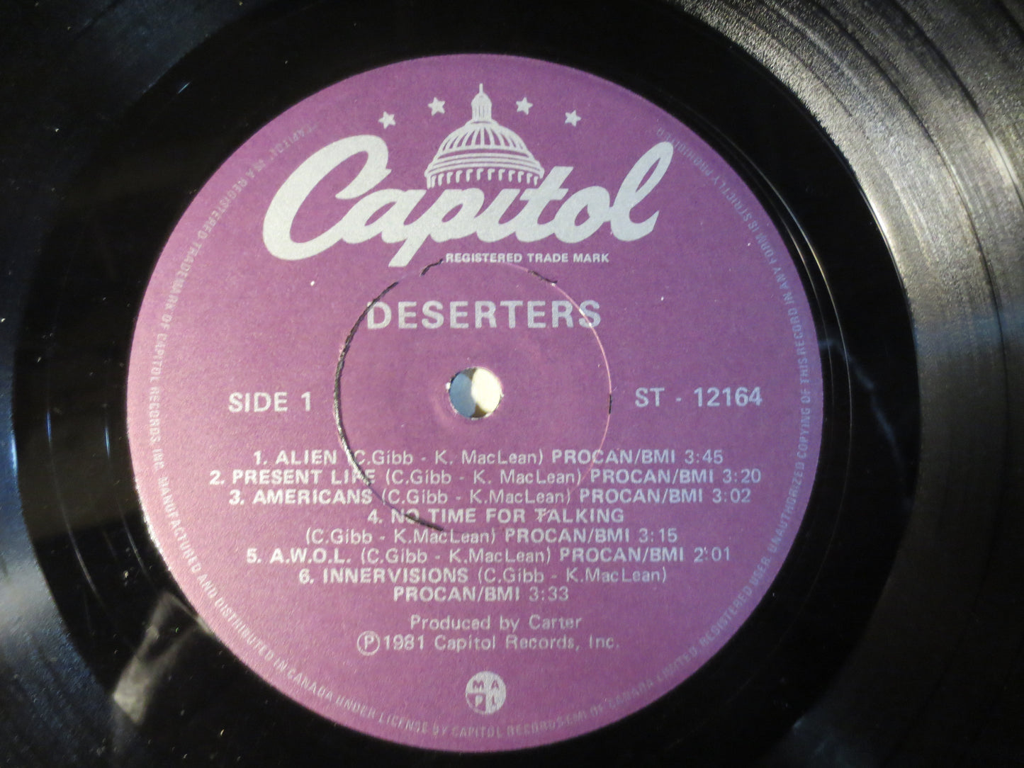 DESERTERS, Rock Records, Deserters Records, Deserters Albums, Deserters Vinyl, Deserters Lp, Vinyl Record, Lp, 1981 Records