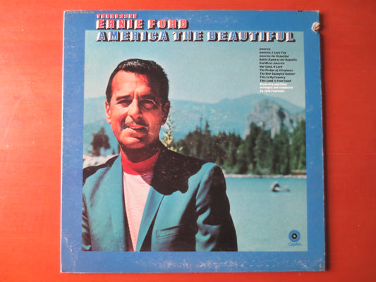 TENNESSEE ERNIE FORD, America the Beautiful, Folk Music, Vintage Vinyl, Record Vinyl, Records, Vinyl Records, 1970 Records