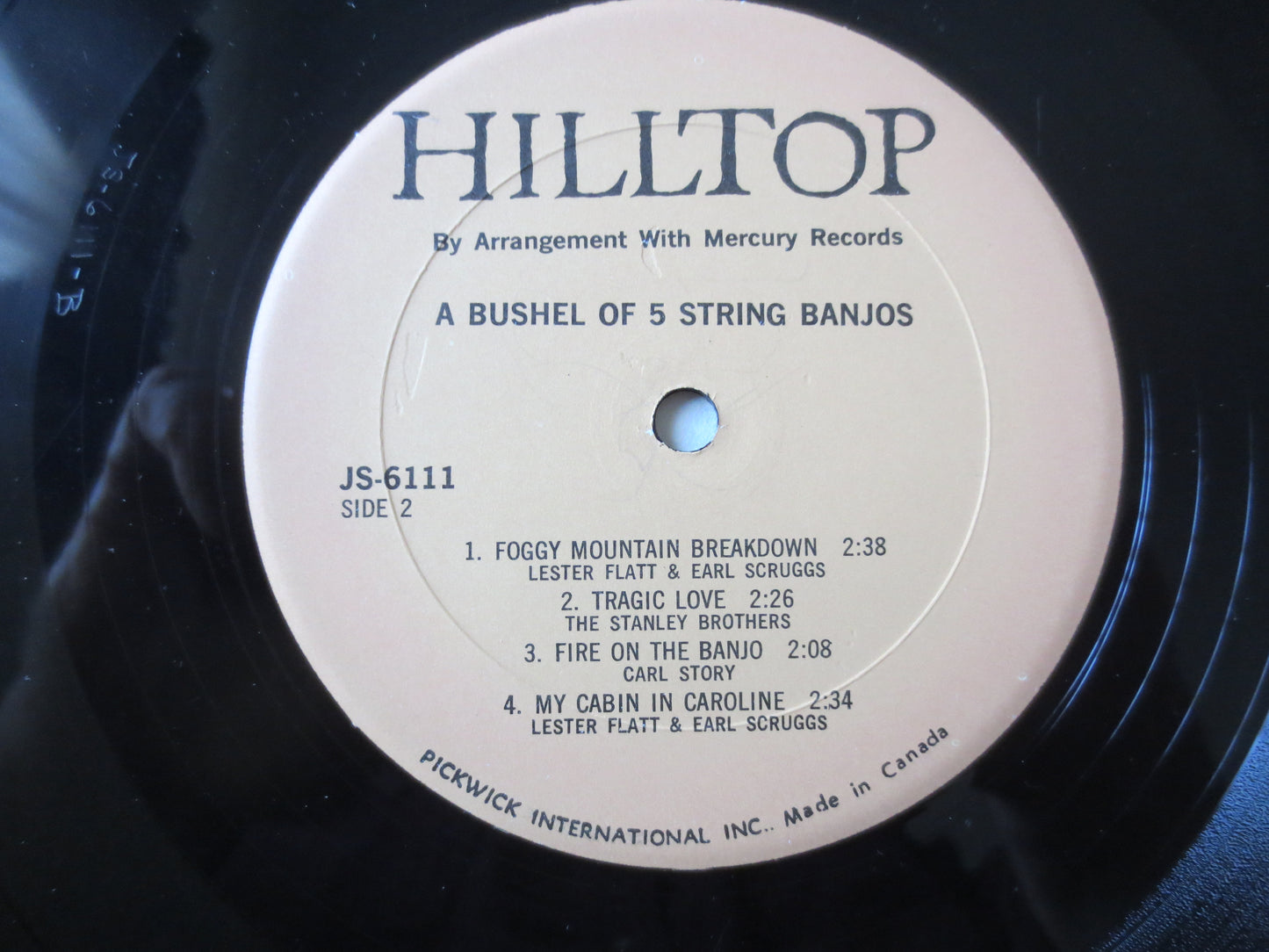 BUSHEL of FIVE String BANJOS, Banjo Records, Bluegrass Records, Banjo Albums, Banjo Lps, Bluegrass Music, Lps, 1972 Records