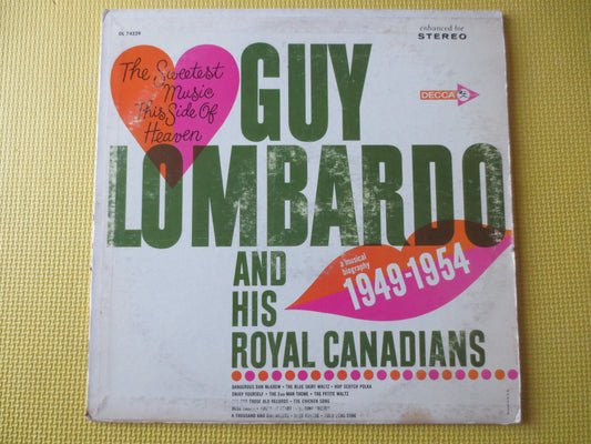 GUY LOMBARDO, The Sweetest MUSIC, Guy Lombardo Records, Jazz Records, Record Vinyl, Guy Lombardo Albums, Lps, 1962 Records