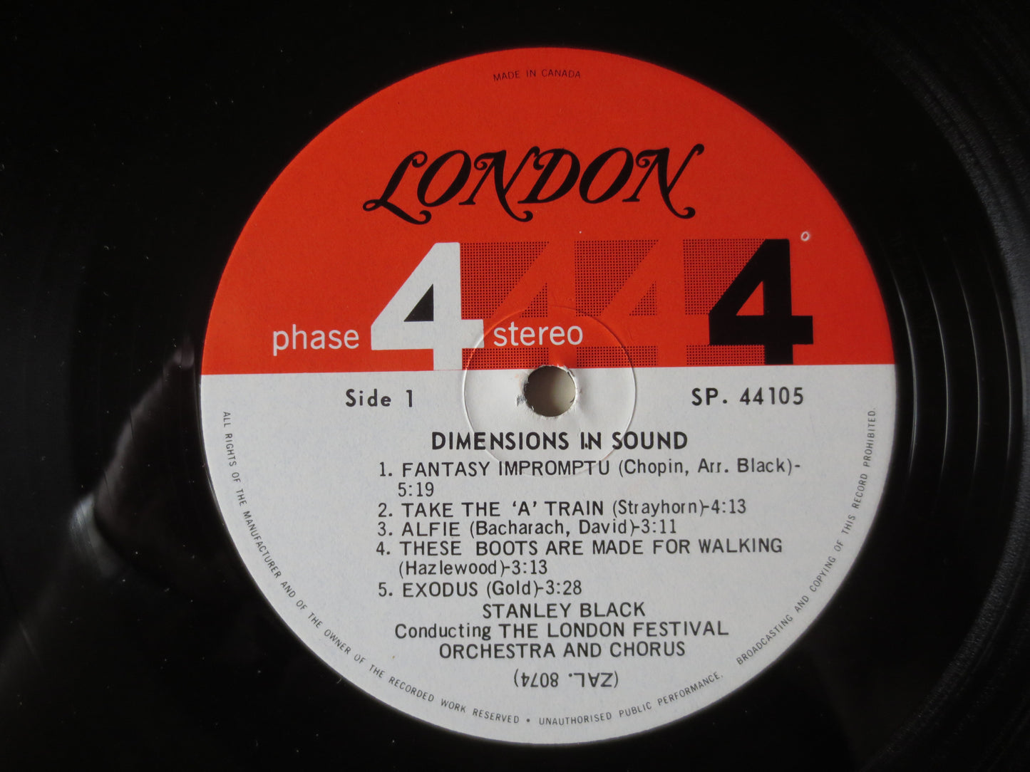 DIMENSIONS in SOUND, Phase 4 Records, STANLEY Black, Orchestra Records, Stanley Black Albums, Vinyl Album, Lps, 1968 Record