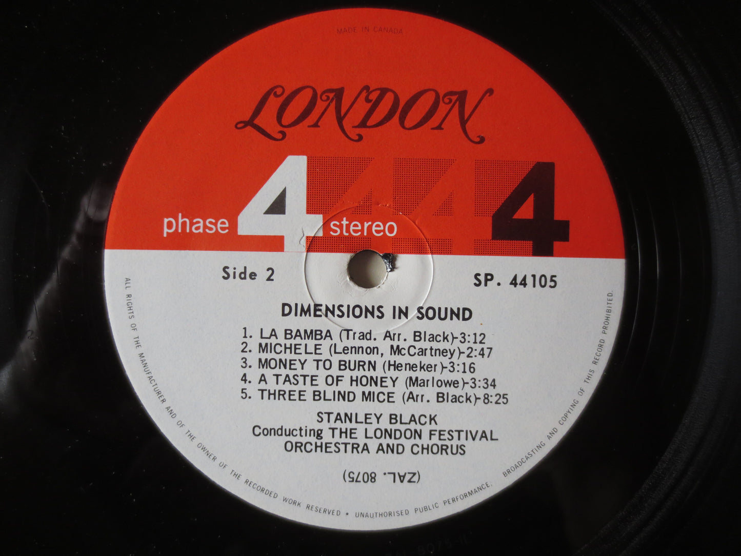 DIMENSIONS in SOUND, Phase 4 Records, STANLEY Black, Orchestra Records, Stanley Black Albums, Vinyl Album, Lps, 1968 Record