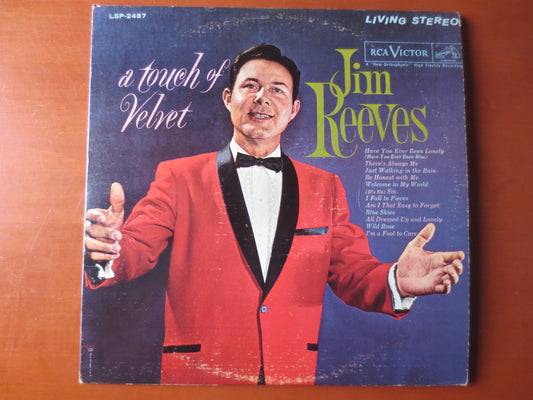 JIM REEVES, A TOUCH of Velvet, Jim Reeves Albums, Jim Reeves Records, Country Albums, Country Records, Vinyl, 1964 Records