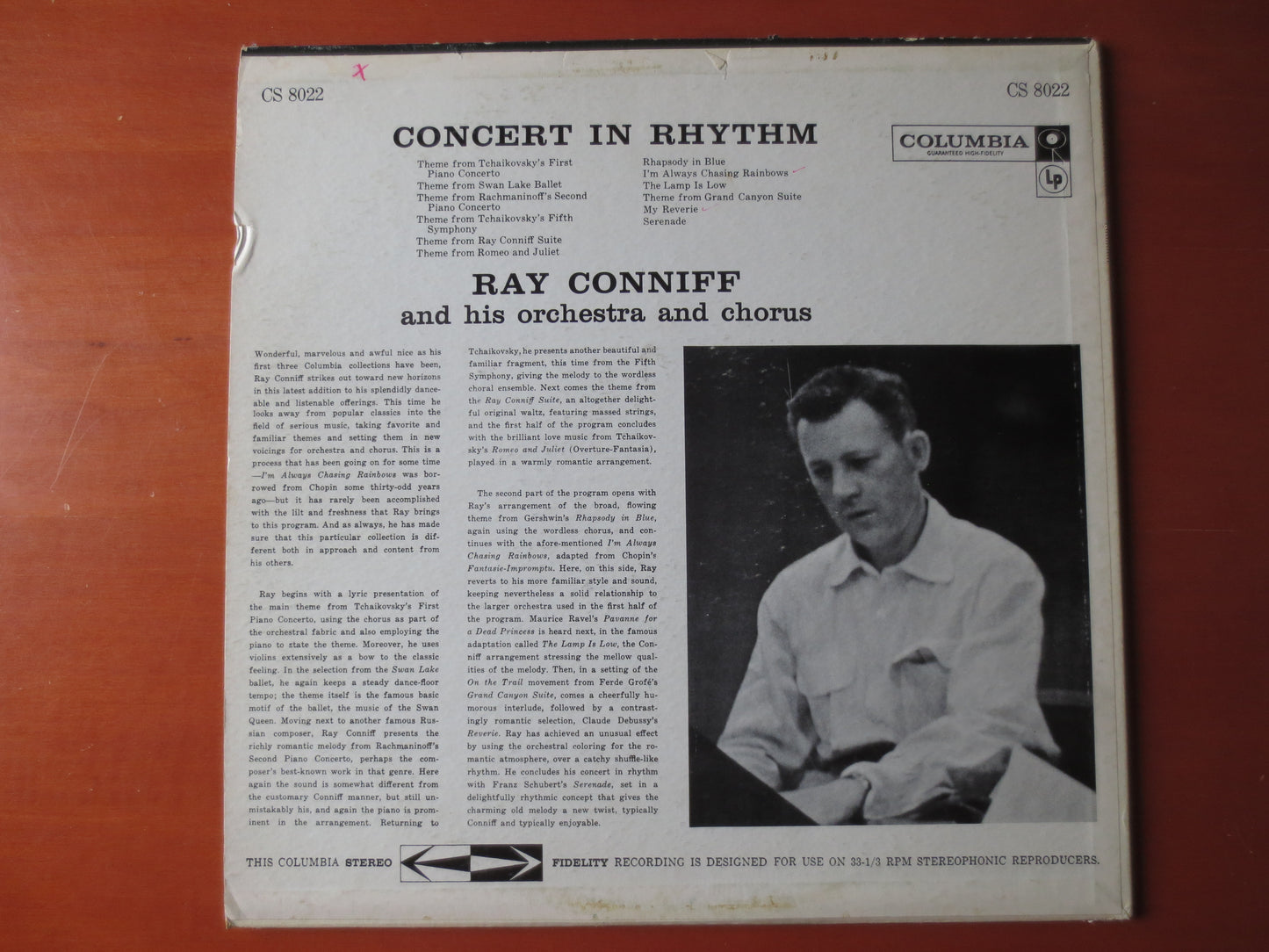 RAY CONNIFF, CONCERT In Rhythm, Ray Conniff Records, Ray Conniff Albums, Ray Conniff Singers, Vinyl Record, 1958 Records