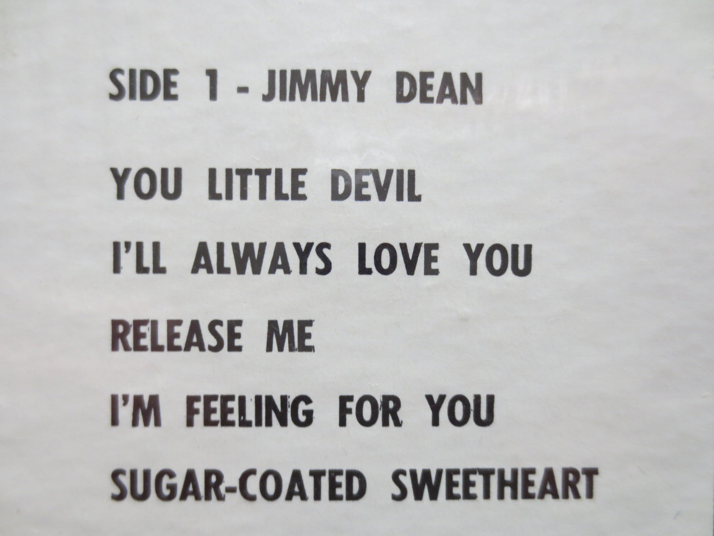 JIMMY DEAN, COUNTRY Favorites, Jimmy Dean Vinyl, Jimmy Dean Album, Vinyl Record, Jimmy Dean Lp, Vinyl, 1964 Records