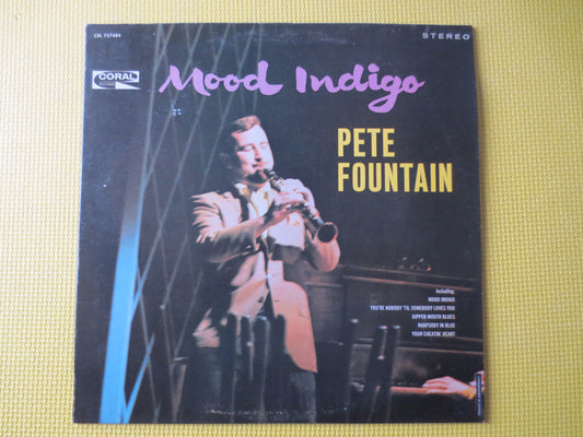 PETE FOUNTAIN, MOOD Indigo, Pete Fountain Record, Jazz Record, Vintage Vinyl, Pete Fountain Albums, Vinyl Lp,, 1966 Records