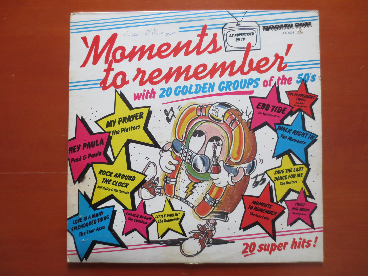 MOMENTS to REMEMBER, Four Lads Lp, The Drifters Lp, Bill Haley Lp, Crew Cuts Lp, Platters Lp, Inkspots Lp, LP, 1977 Records