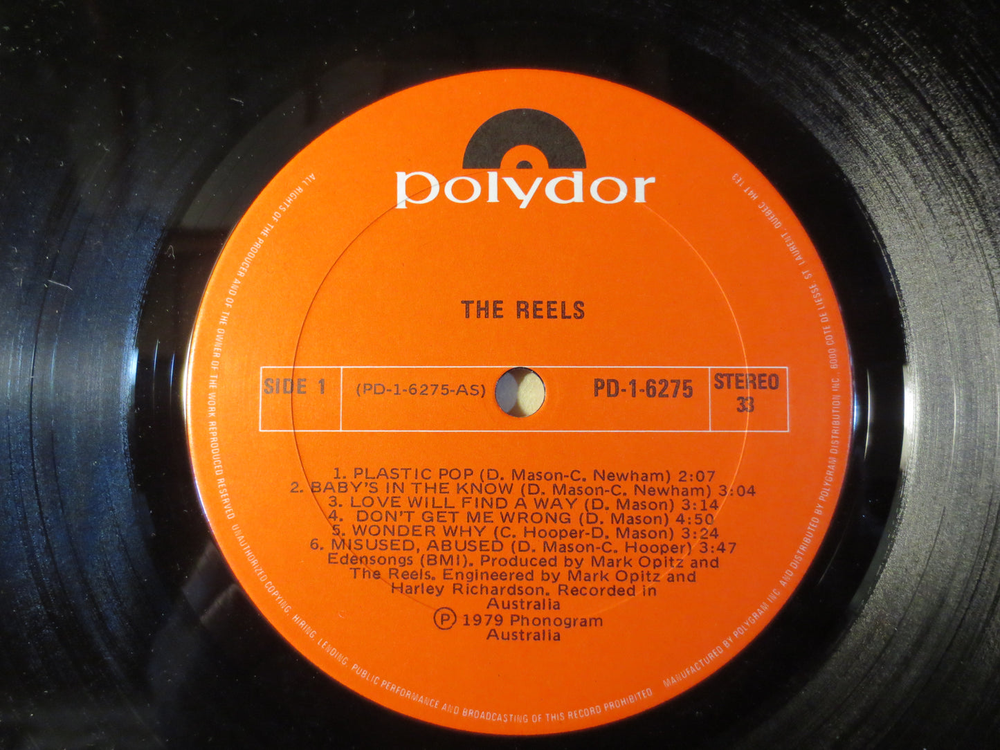 The REELS, NEW WAVE Records, Rock Record, The Reels Record, The Reels Album, Vinyl Record, The Reels Lp, Lps, 1979 Records