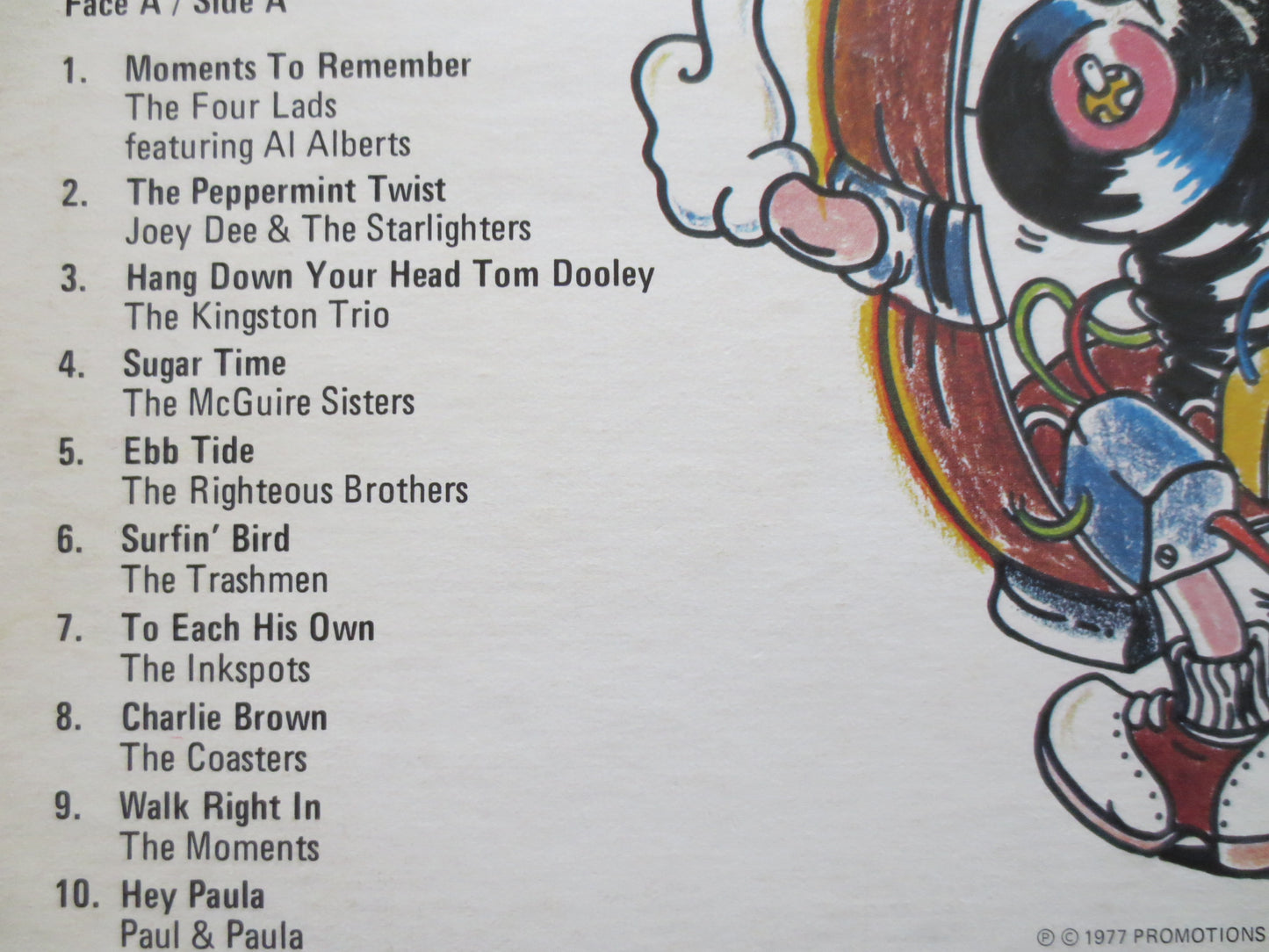 MOMENTS to REMEMBER, Four Lads Lp, The Drifters Lp, Bill Haley Lp, Crew Cuts Lp, Platters Lp, Inkspots Lp, LP, 1977 Records