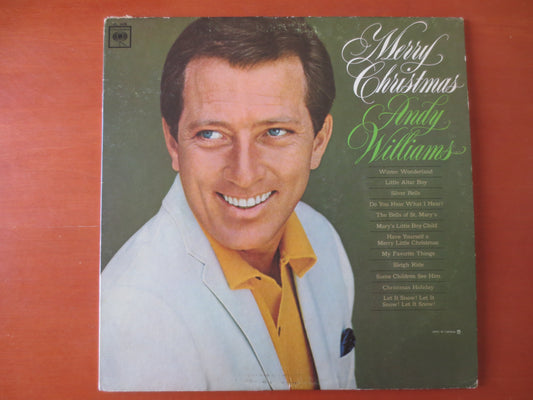 ANDY WILLIAMS, CHRISTMAS Records, Christmas Lps, Vintage Vinyl, Andy Williams Lps, Vinyl Albums, Record Lps, 1965 Records